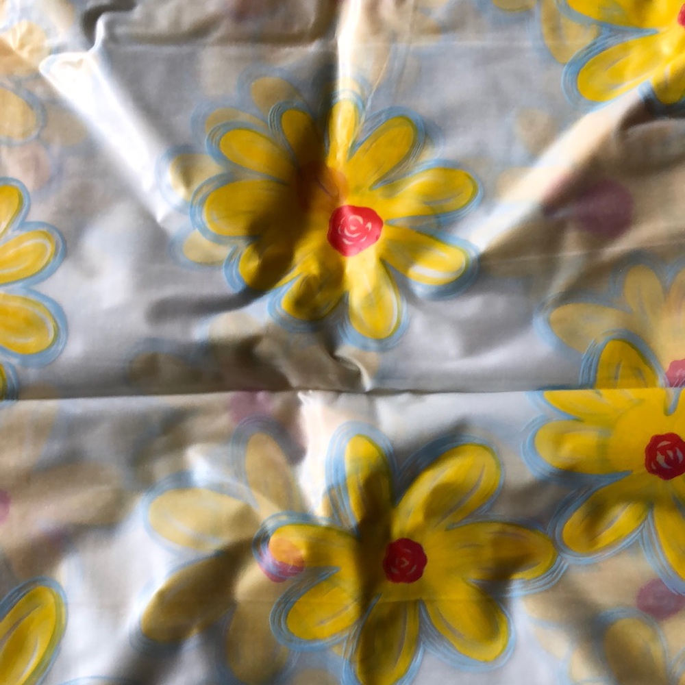 Waterproof Translucent Floral Shower Curtain/Liner